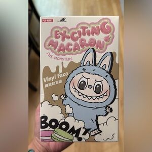 Pop Mart Exciting Macaron The Monsters Vinyl Face Toy. GREEN GRAPE